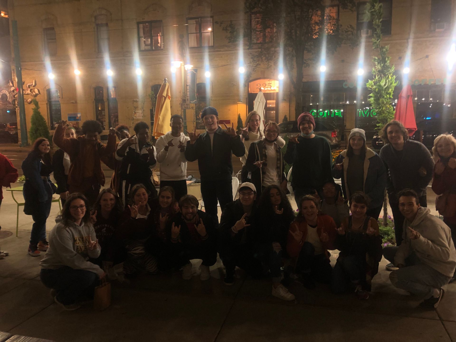A corporate group tour having a great time in Milwaukee, Wisconsin
