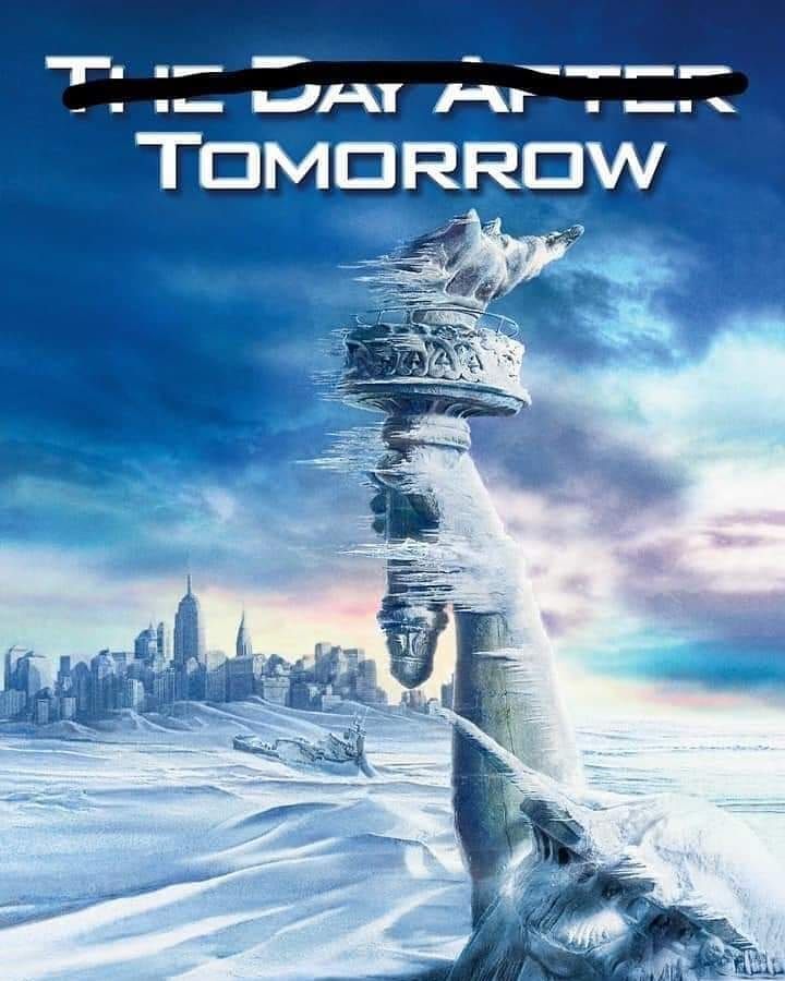 A movie poster for the day after tomorrow