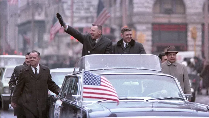 Jim Lovell in his 1966 Parade through Downtown Milwaukee