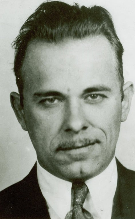 John Dillinger as seen in an FBI photo