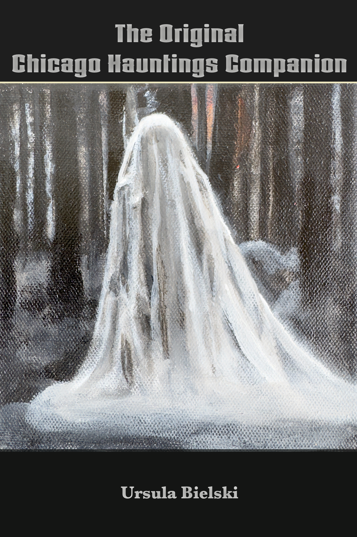 a white painted ghost 