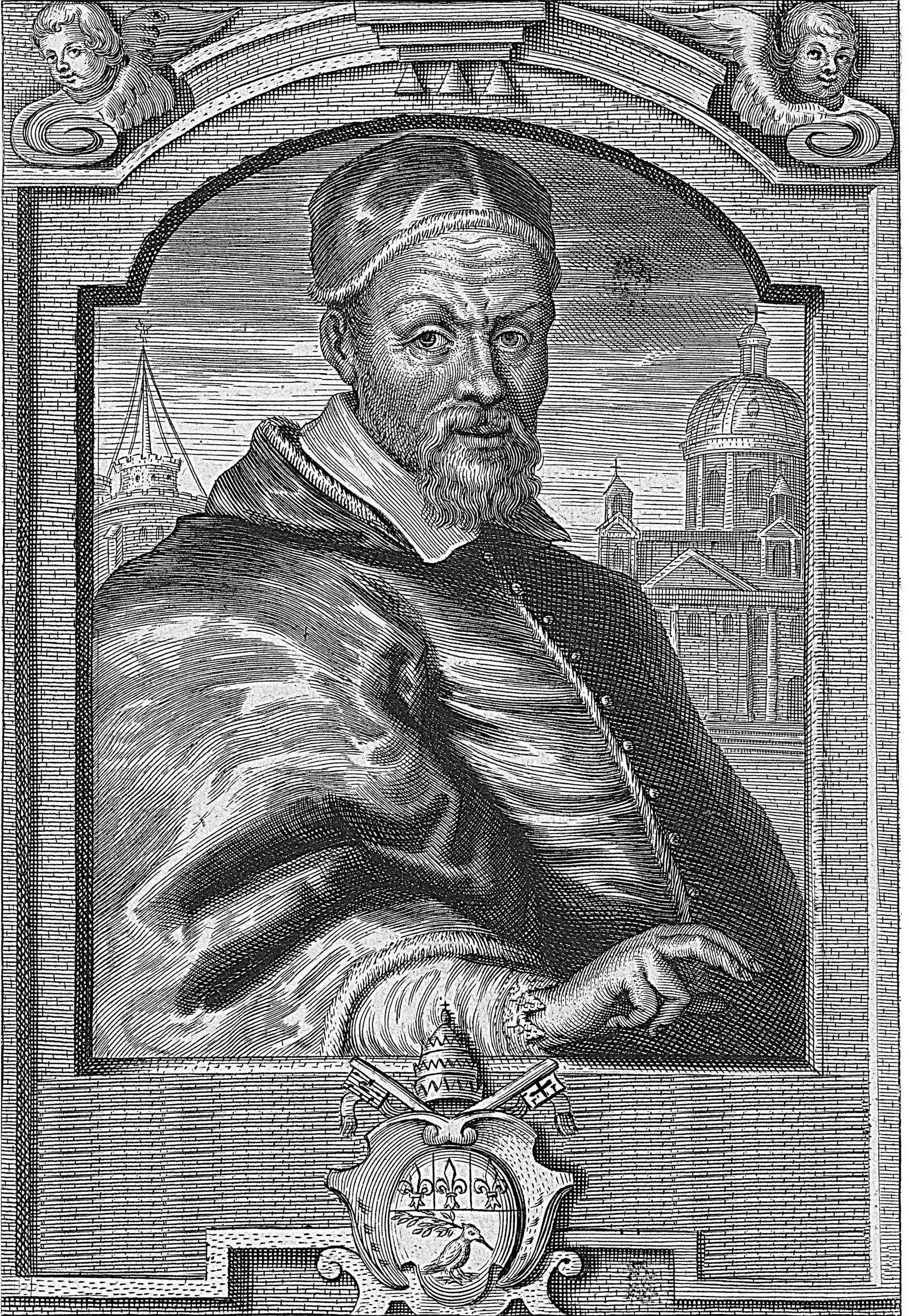 Portrait of Pope Innocent X at the age of 71.