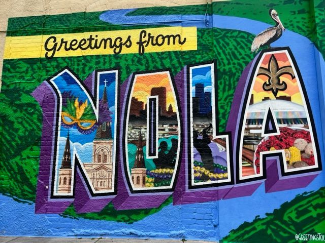 A colorful postcard from NOLA