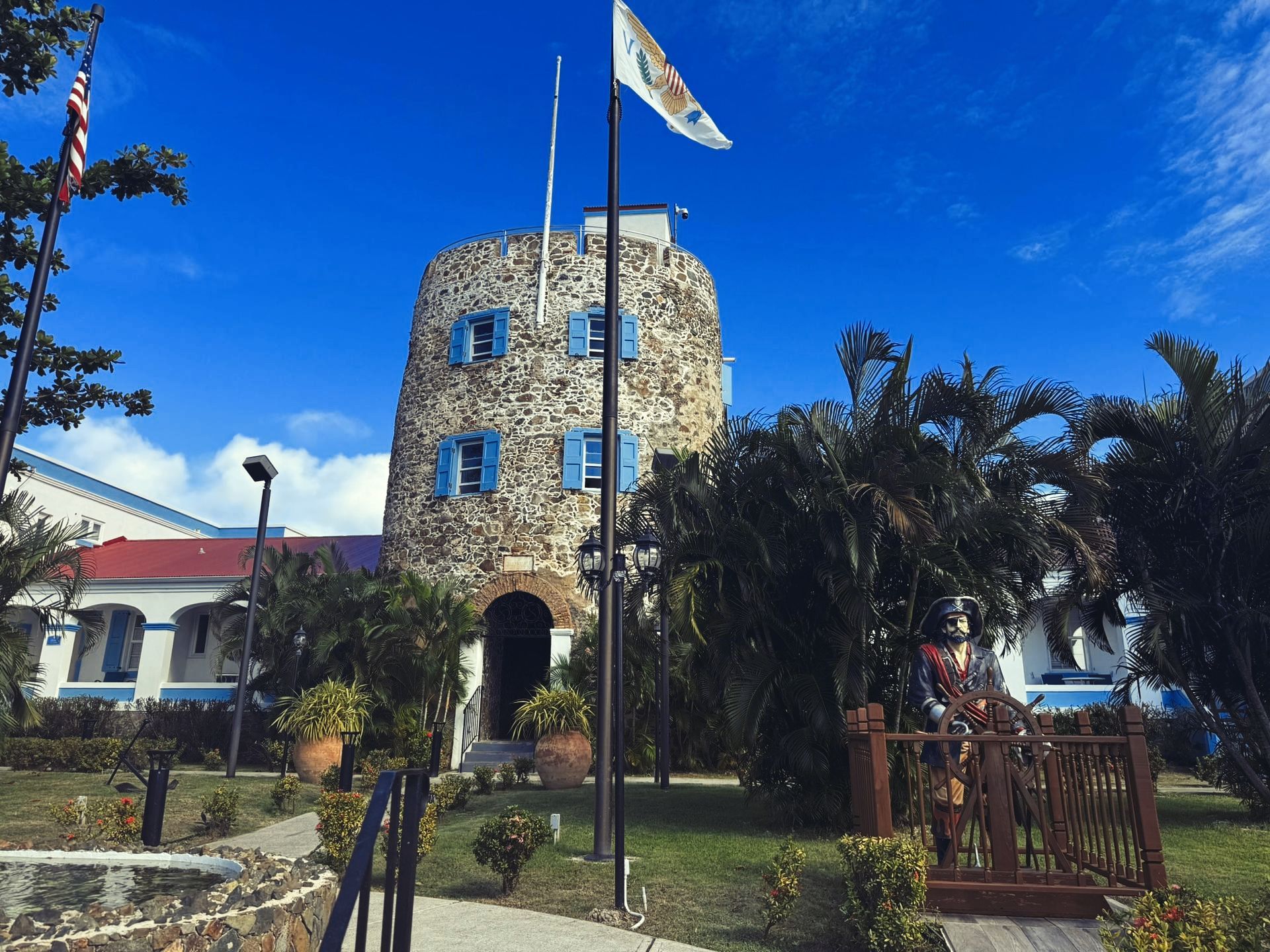 The front of Bluebeard's Castle in St. Thomas, US Virgin Islands