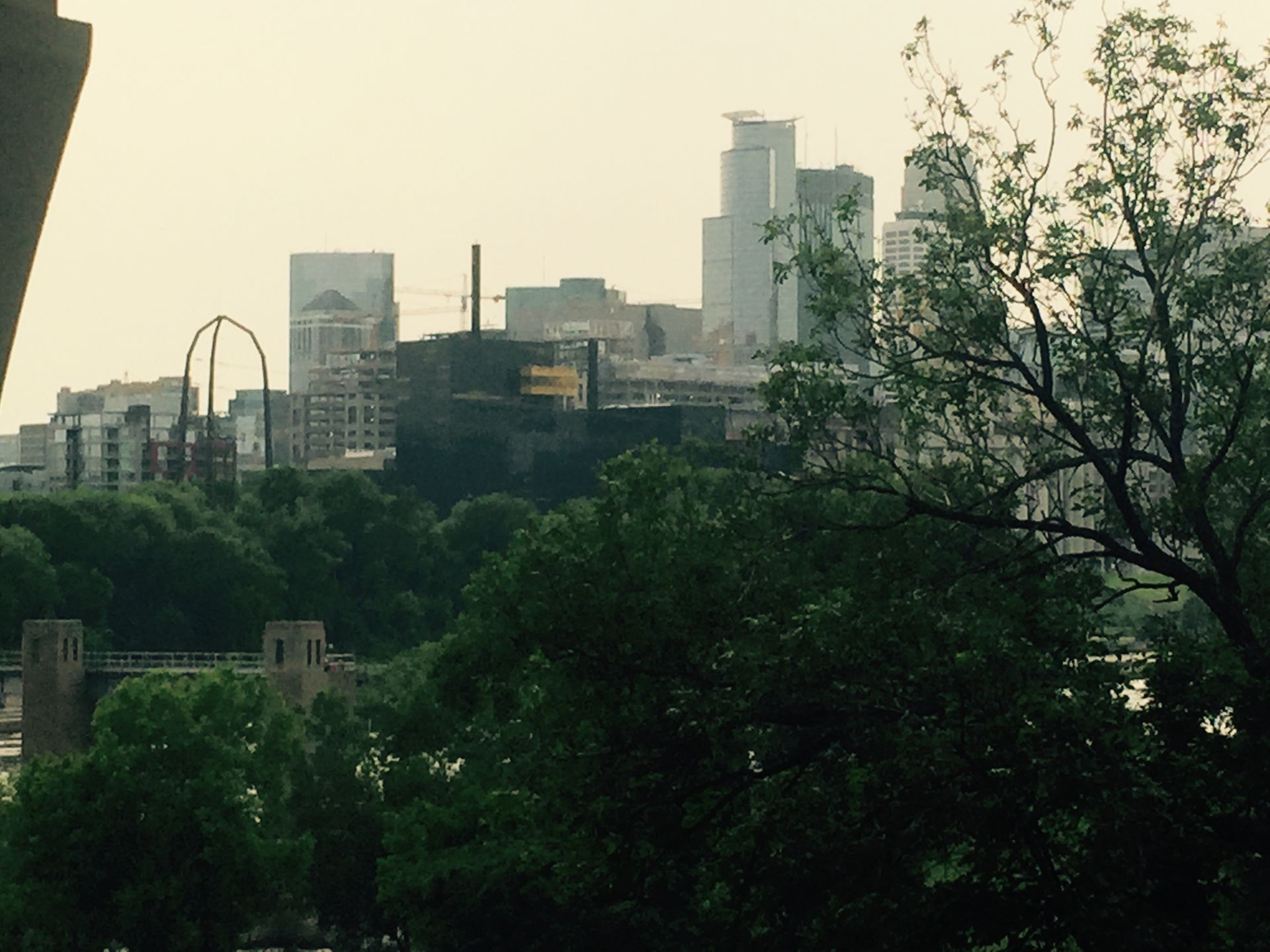 Minneapolis ghost tour view of downtown