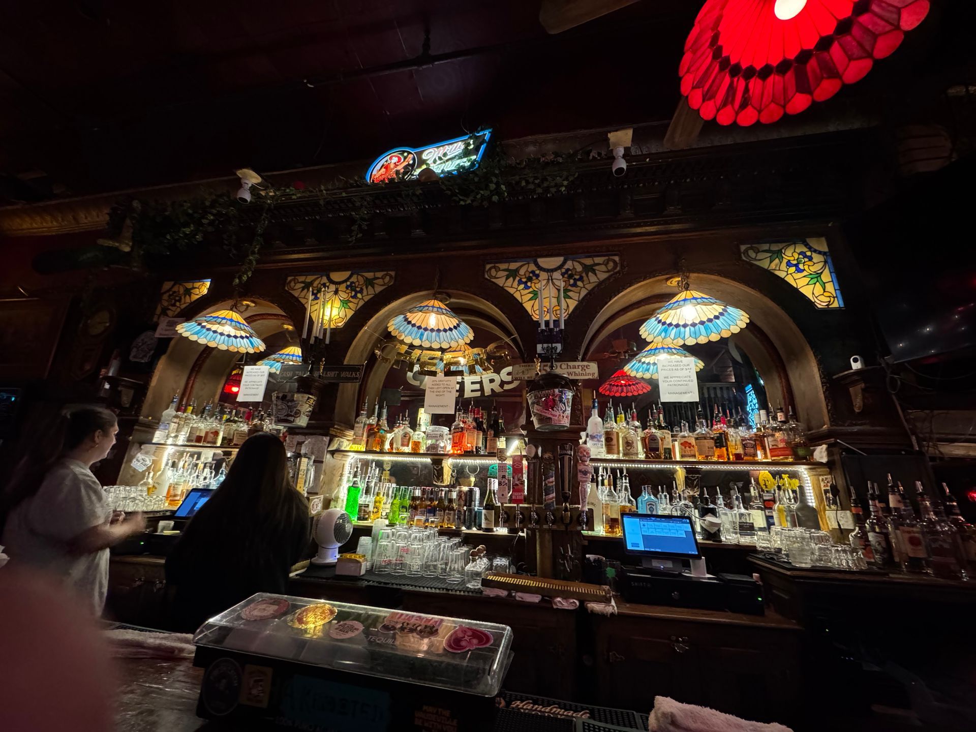 The haunted bar at The Alaskan Hotel and Bar