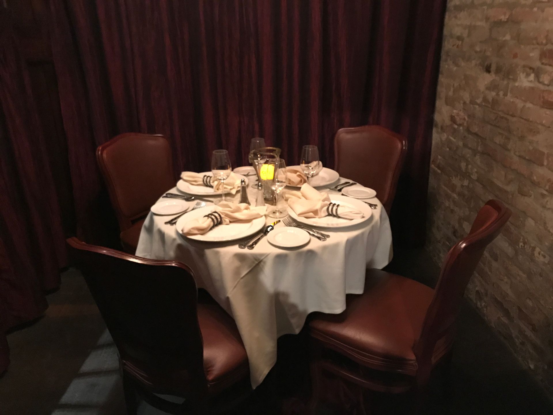 A haunted place setting for the ghost at Muriel's