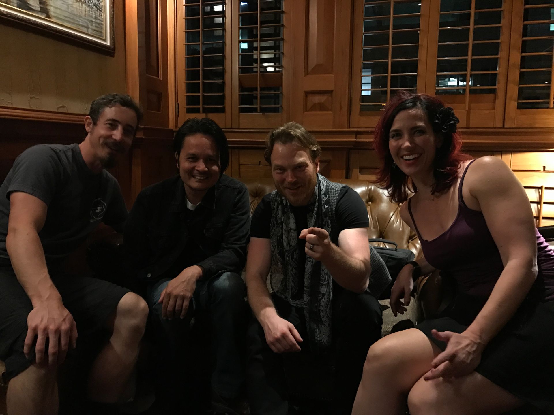 Mike Huberty and Wendy Lynn Markus with Strange Town at the Driskill Hotel Austin Texas