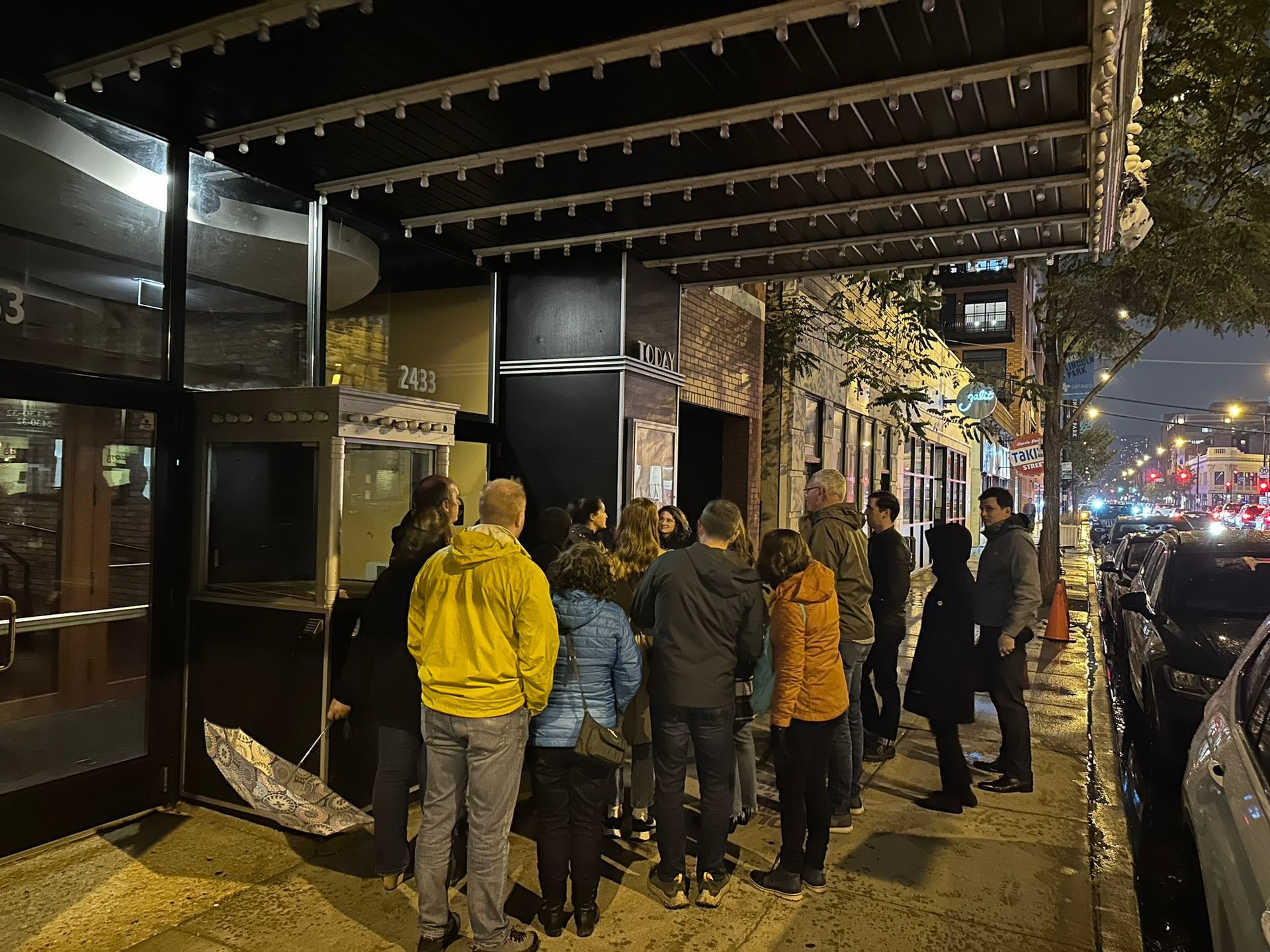 Outside the Biograph Theater in Chicago, Illinois