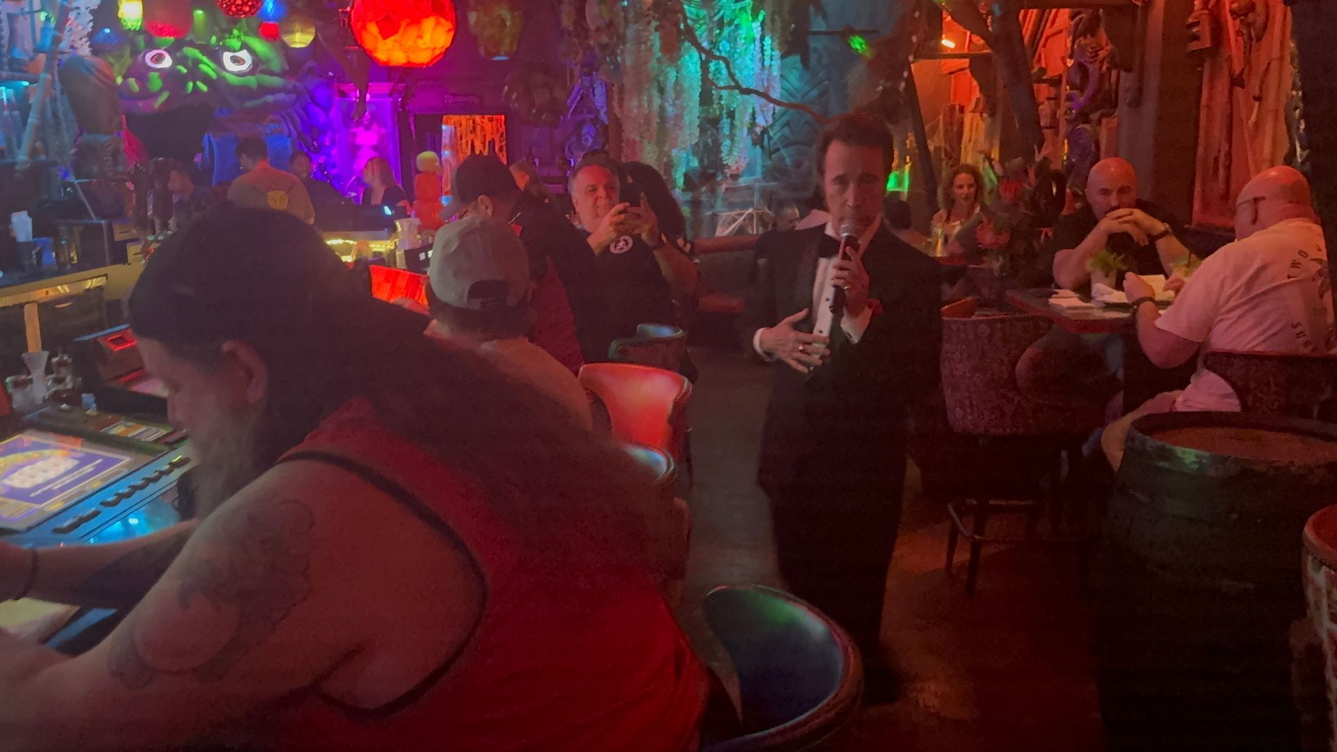 Dino a'la Carte Dean Martin impersonator at The Golden Tiki Bar in Las Vegas, Nevada