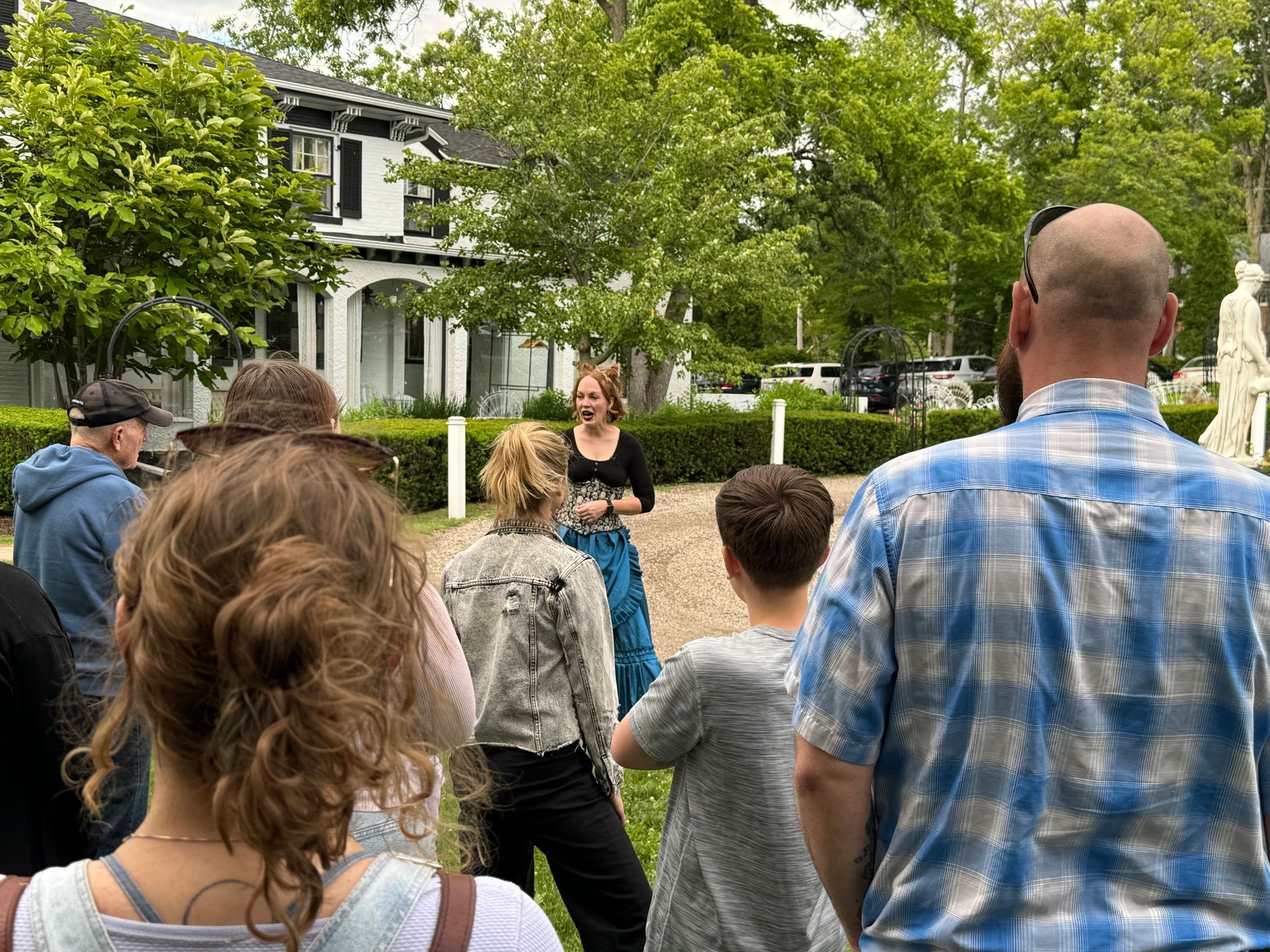 On a tour with Wisconsin Public Television in Lake Geneva, Wisconsin