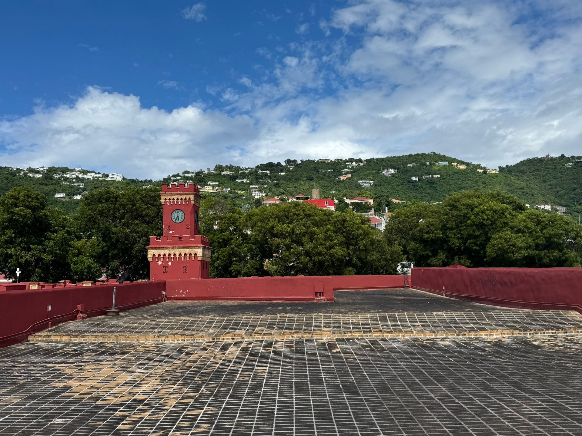 The view from the rooftop of Fort Christian