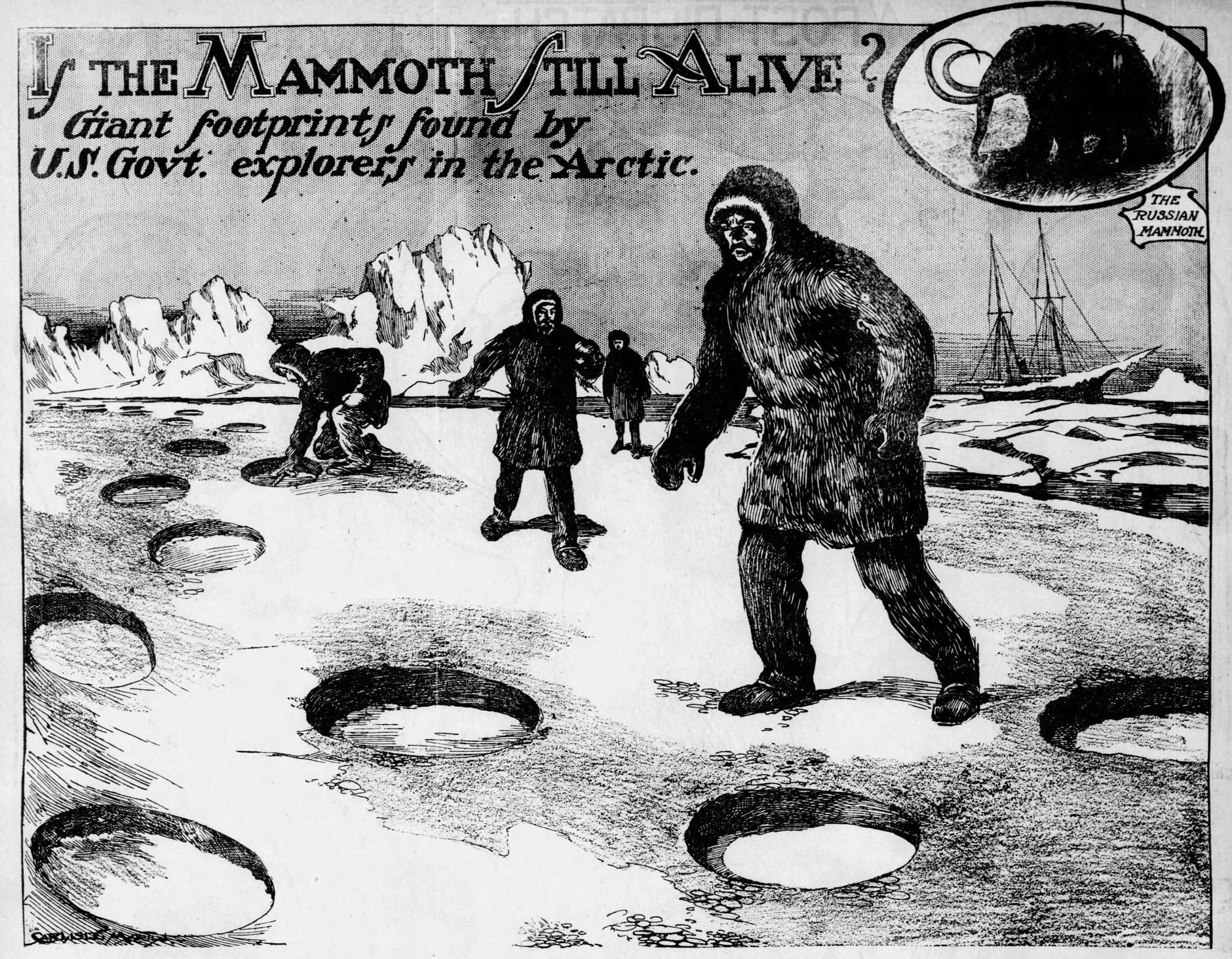 Newspaper Article: Is the Mammoth Still Alive?