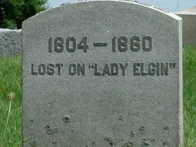 Lady Elgin Memorial in Calvary Cemetery, Milwaukee, Wisconsin