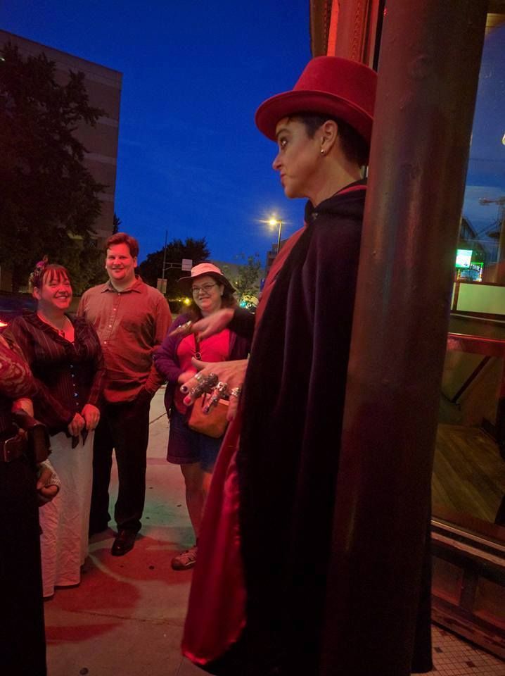 Madison Wisconsin ghost tour group on State Street