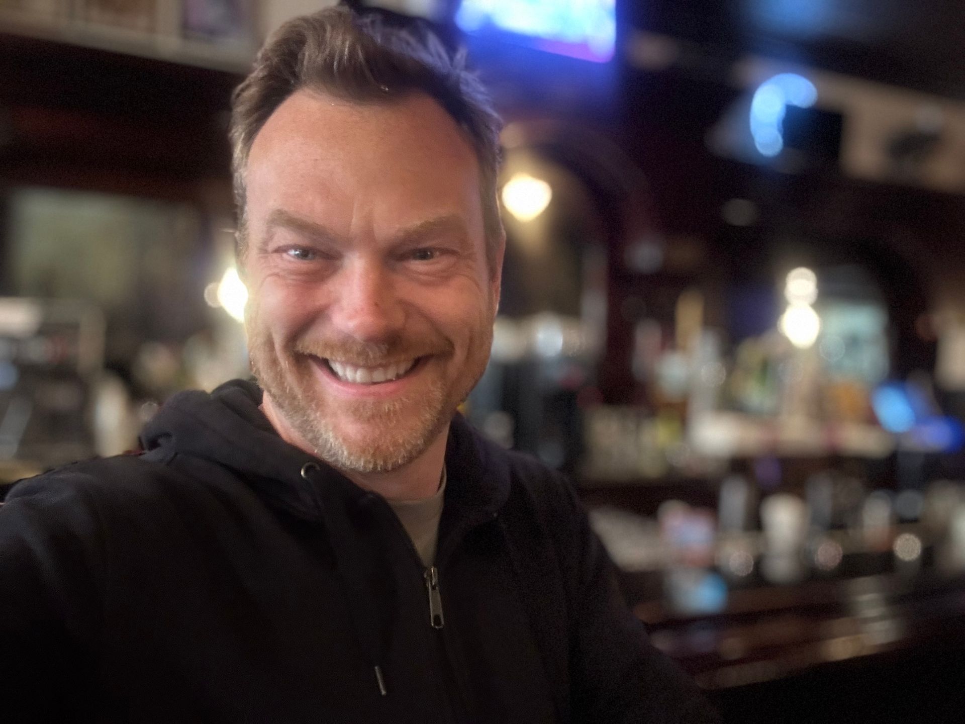 Mike Huberty in Annabelle's at the Gilmore Hotel