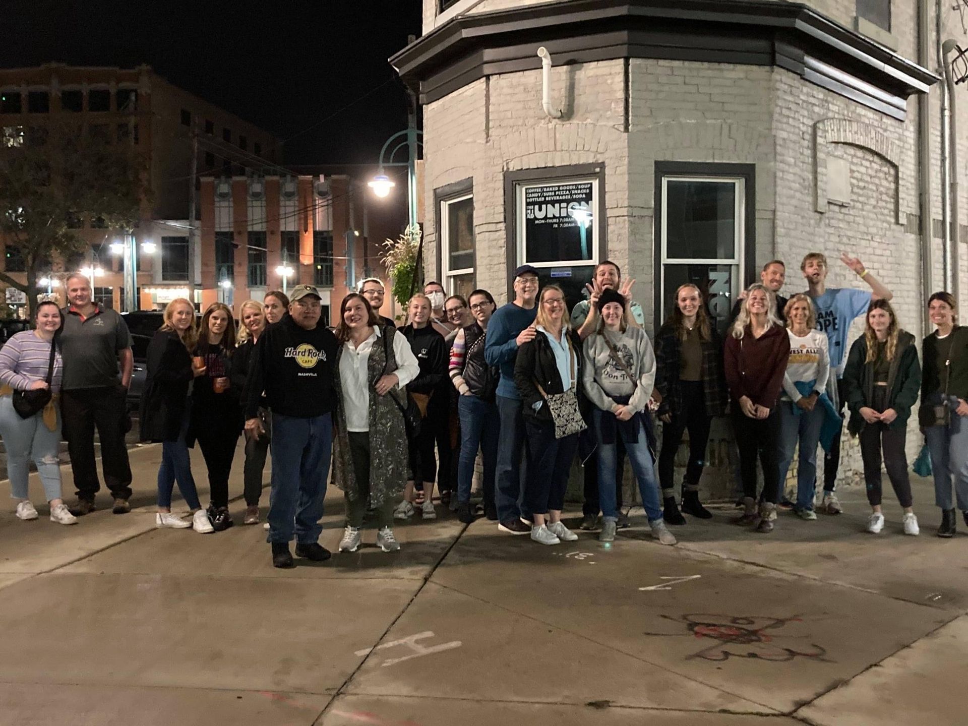 Milwaukee Third Ward Ghost Tour Ghostbusters Happy Tour Group