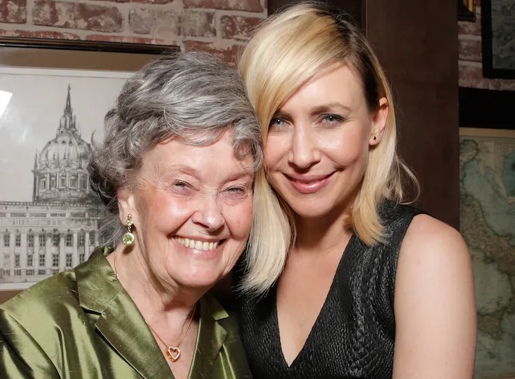 Lorraine Warren and the woman that portrays her on film, Vera Farmiga