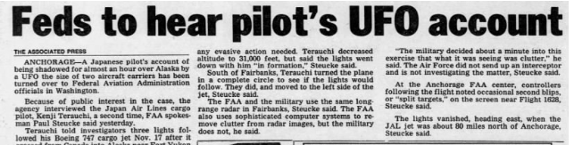 New York Daily News Jan 6 1987 about  JAL 1628 