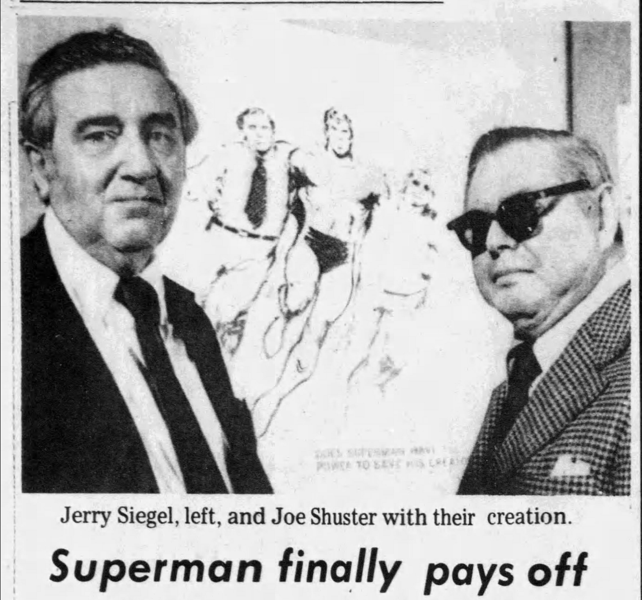 Washington Star article about the Superman pension