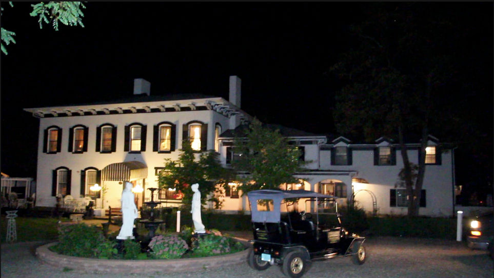 The Maxwell Mansion at night