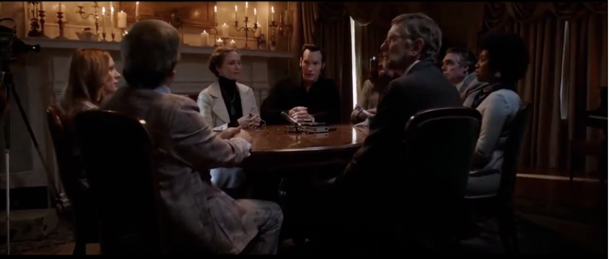 The Conjuring 2 seance scene that takes place at the house in Amityville