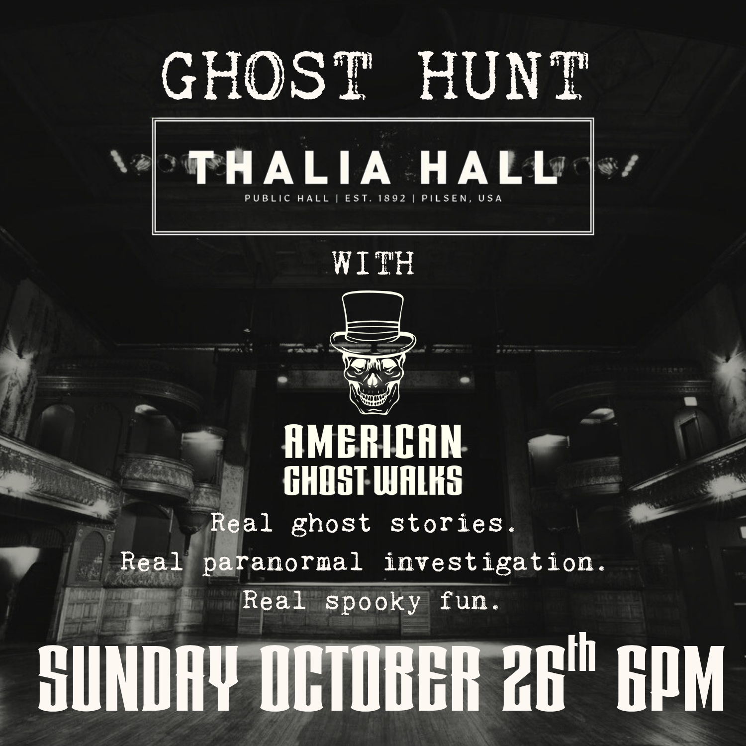 Thalia HAll Ghost Hunt ad