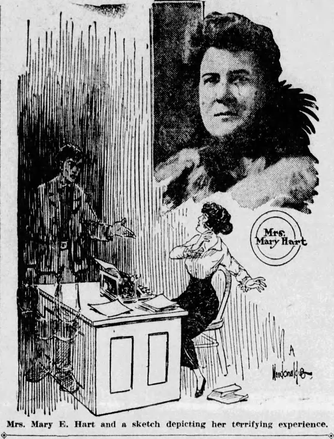 Newspaper Article: Terror of Hanged Man's Ghost Keeps Alaska's Leading Woman from Nome