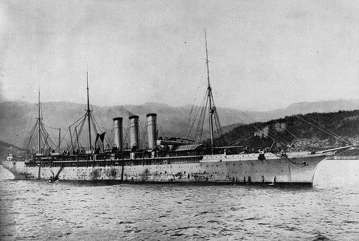 The USS Yale in 1898 during the Spanish-American War