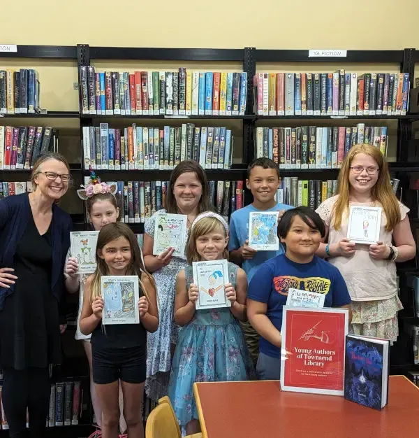 Children's Author Erin Petti at the release of The Peculiar Haunting of Thelma Bee