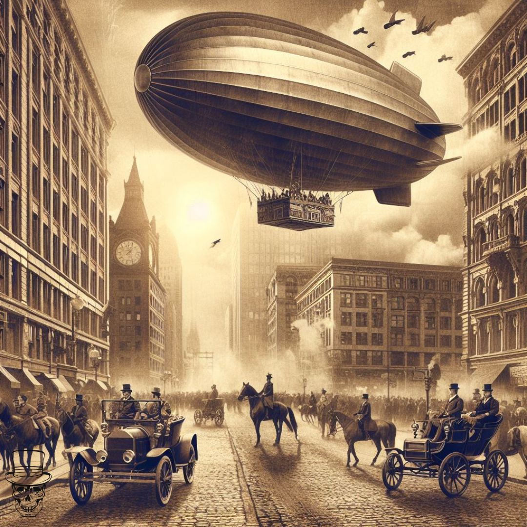 UFO airship zeppelin over Milwaukee, Wisconsin 1897