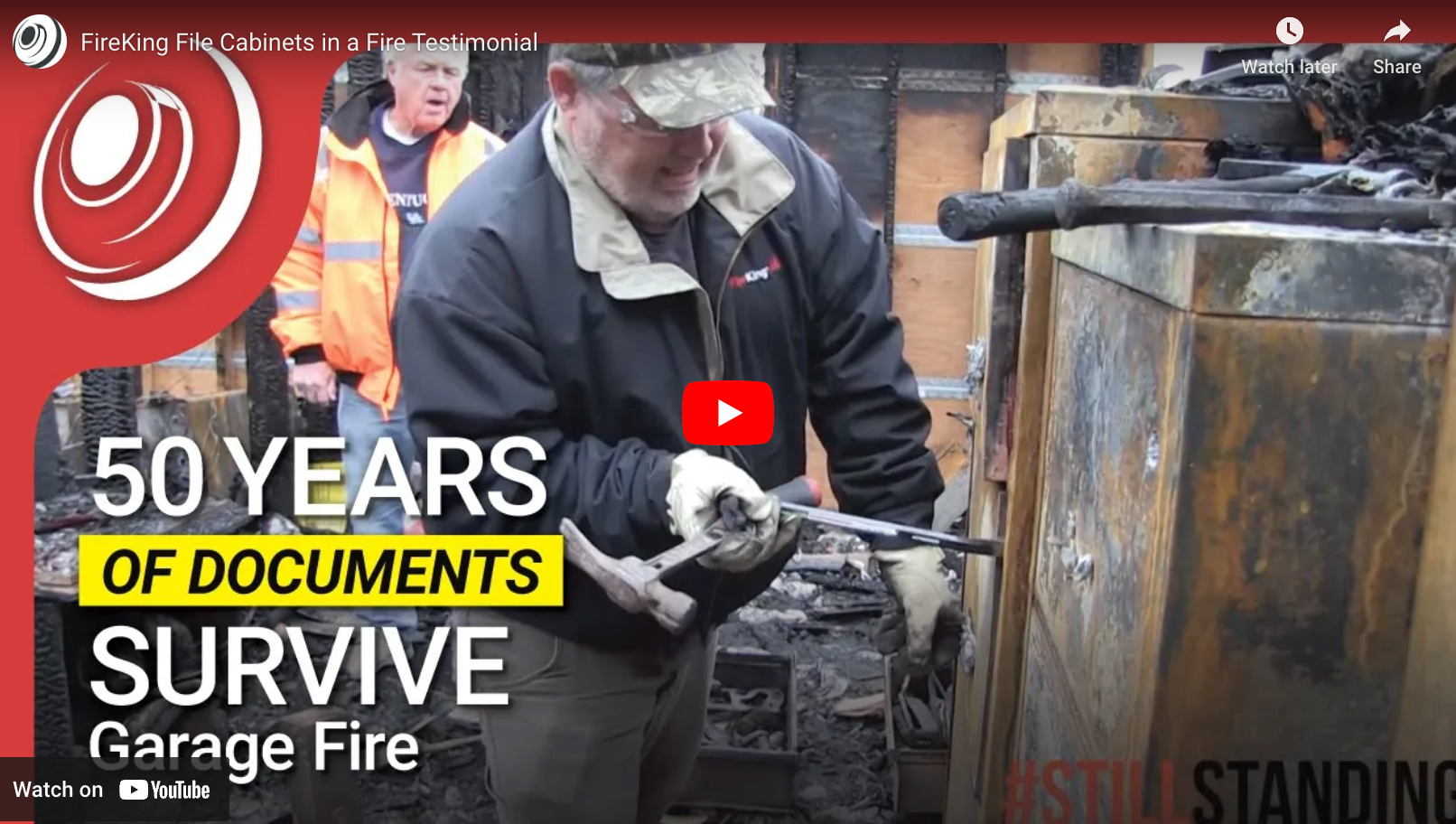 Exploding Filing Cabinet FireKing File Cabinets in a Fire Testimonial