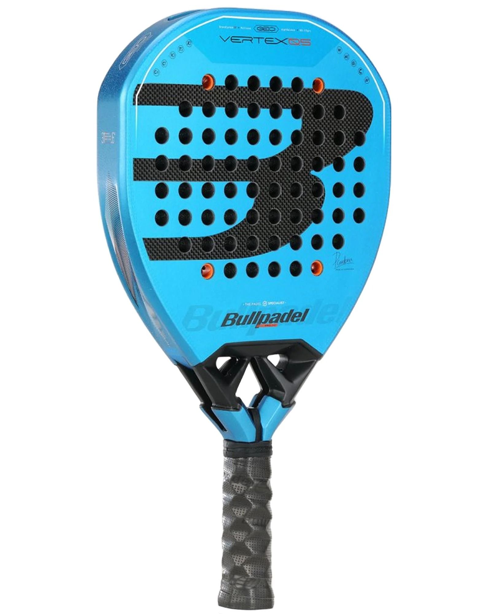 Racchetta da padel Bullpadel Vertex 03 blu e nera.