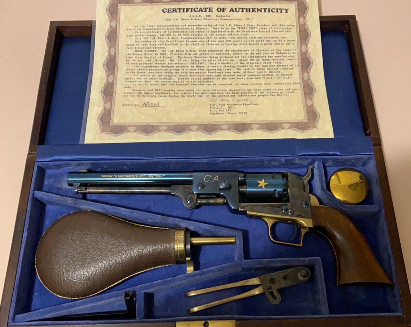 J. H. Dance Bros. Commemorative Set produced by Uberti.