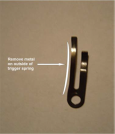 Hammer/Bolt spring and frame.