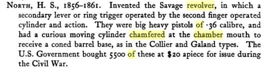 H. S. North on chamfered chamber mouths