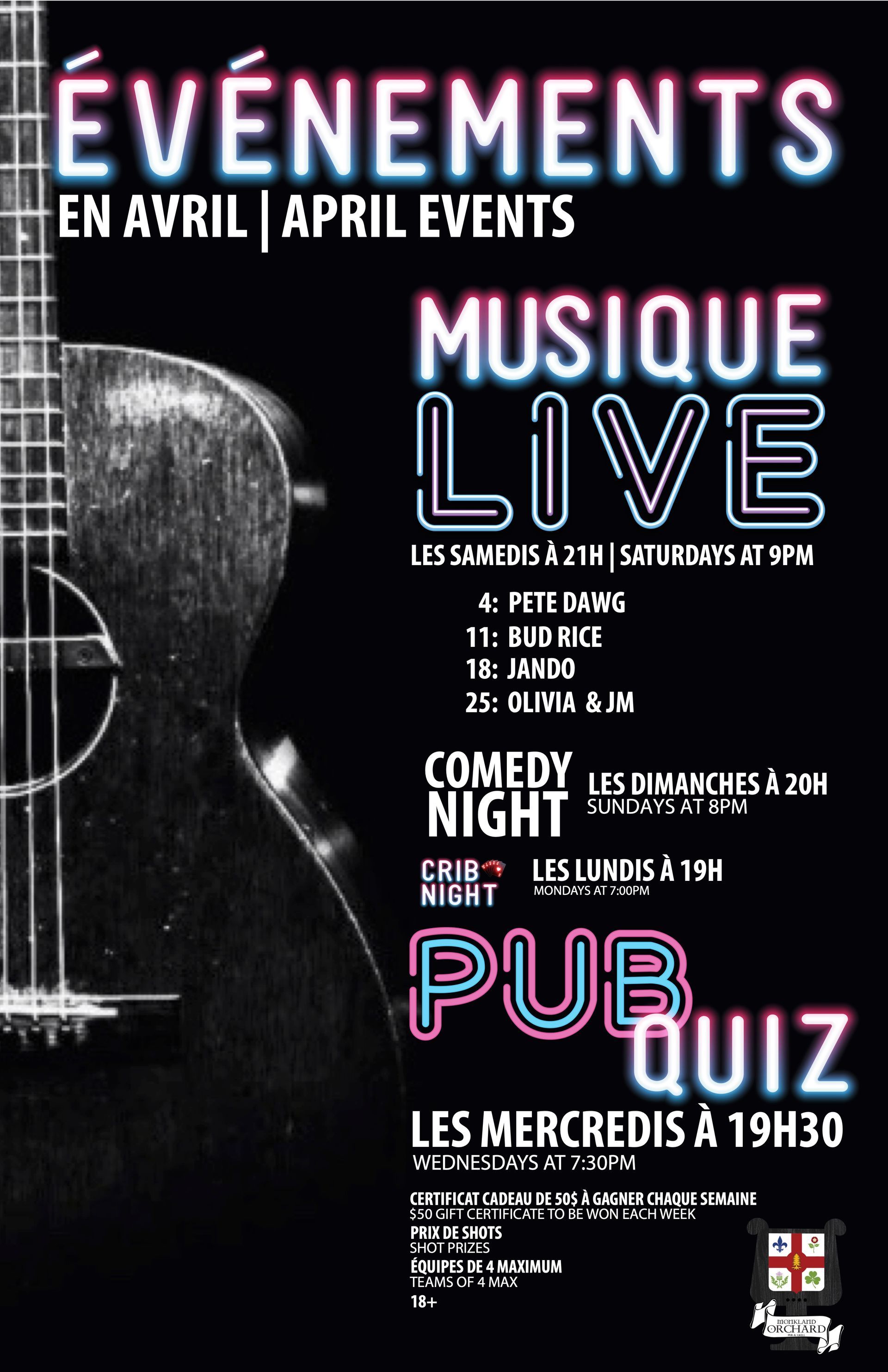 A poster for an event called evenements en aout august events