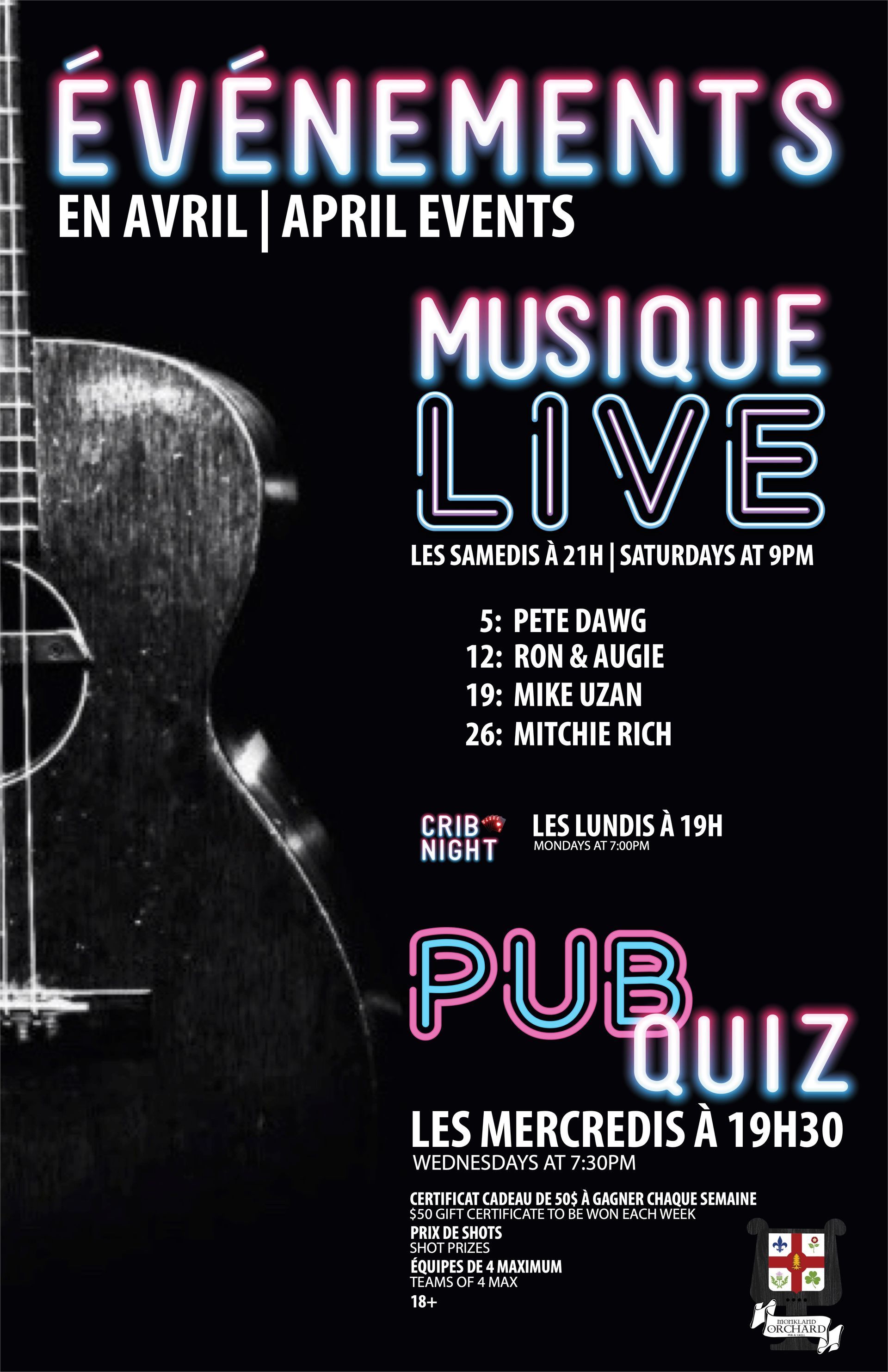 A poster for an event called evenements en aout august events
