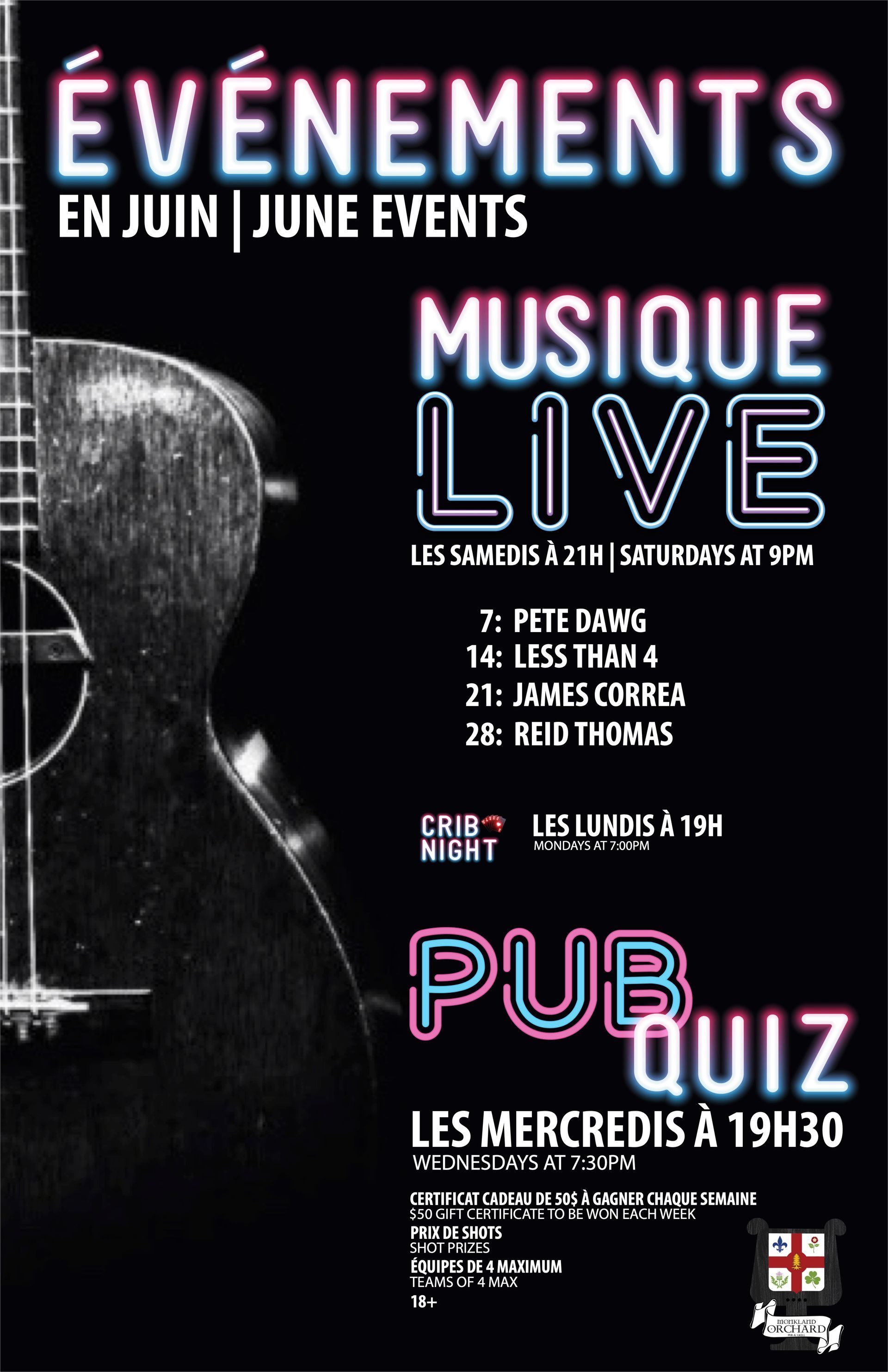 A poster for an event called evenements en aout august events