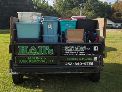 garage cleanouts, junk removal, demolition, shed removal, best junk removal company near me, elizabeth city nc, Hall's hauling & junk removal