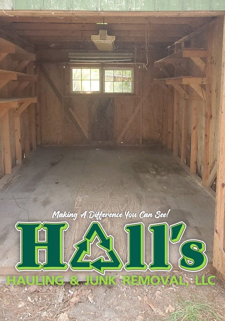 garage cleanouts, cleanout services, best junk removal companies near me, elizabeth city nc, halls hauling and junk removal