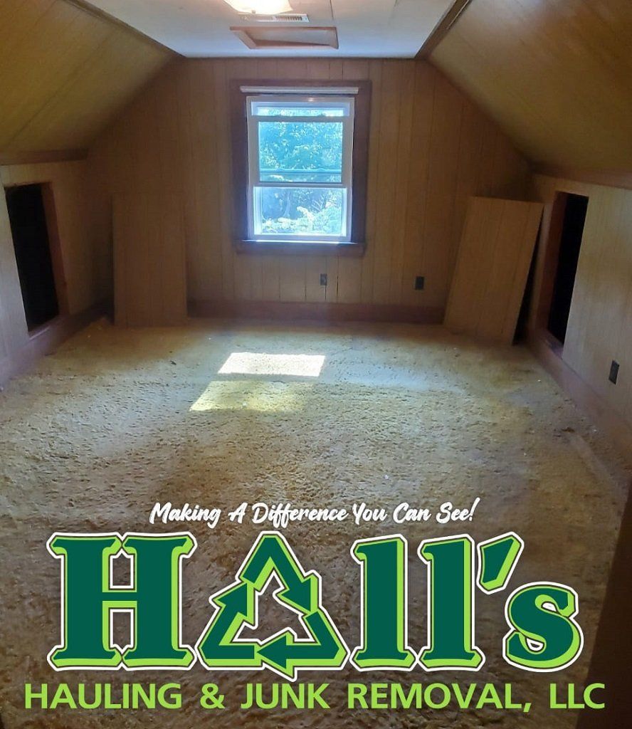 garage cleanouts, attic cleanouts, shed  cleanouts, 5 star rated cleanout and junk removal services near me, elizabeth city, nc, halls hauling and junk removal