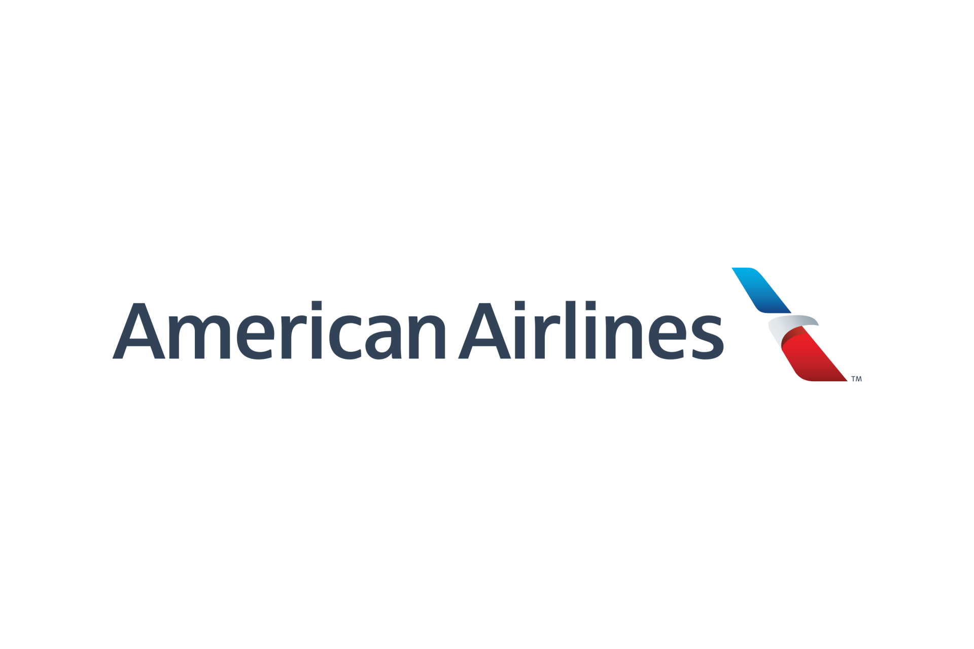 The american airlines logo is on a white background.