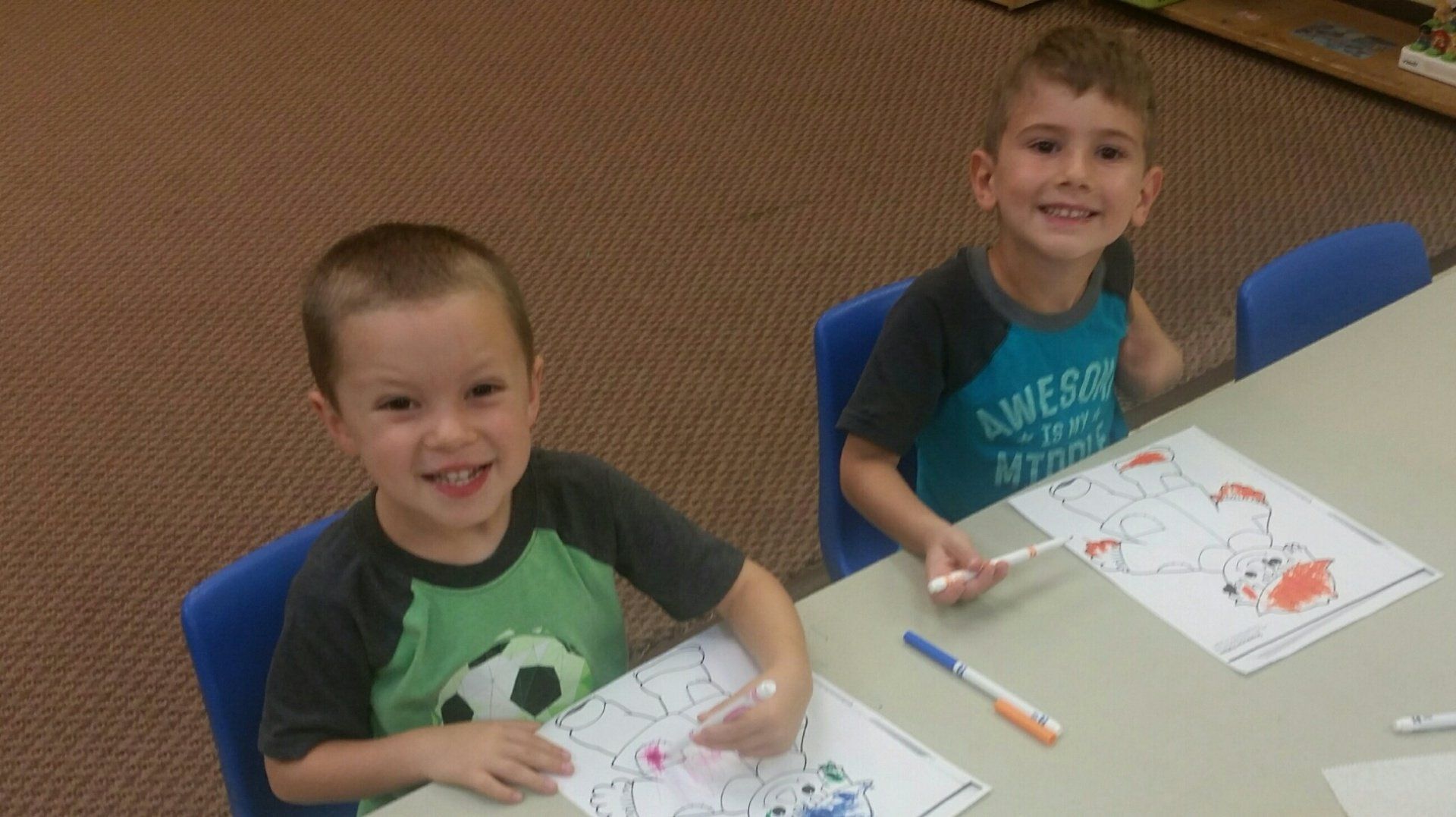 Kindergartens doing their activities — School in Jeffersonville PA