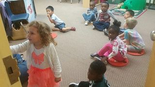 Preschooler presenting to class — Elementary Age Children in Jeffersonville PA
