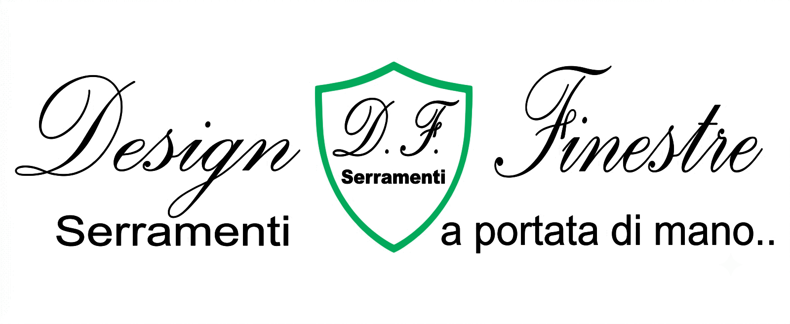 Design DF Finestre Torino e Savona logo “Serramenti a portata di mano” 
