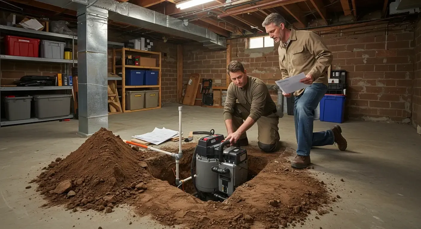 Basement Sump Pump Installation