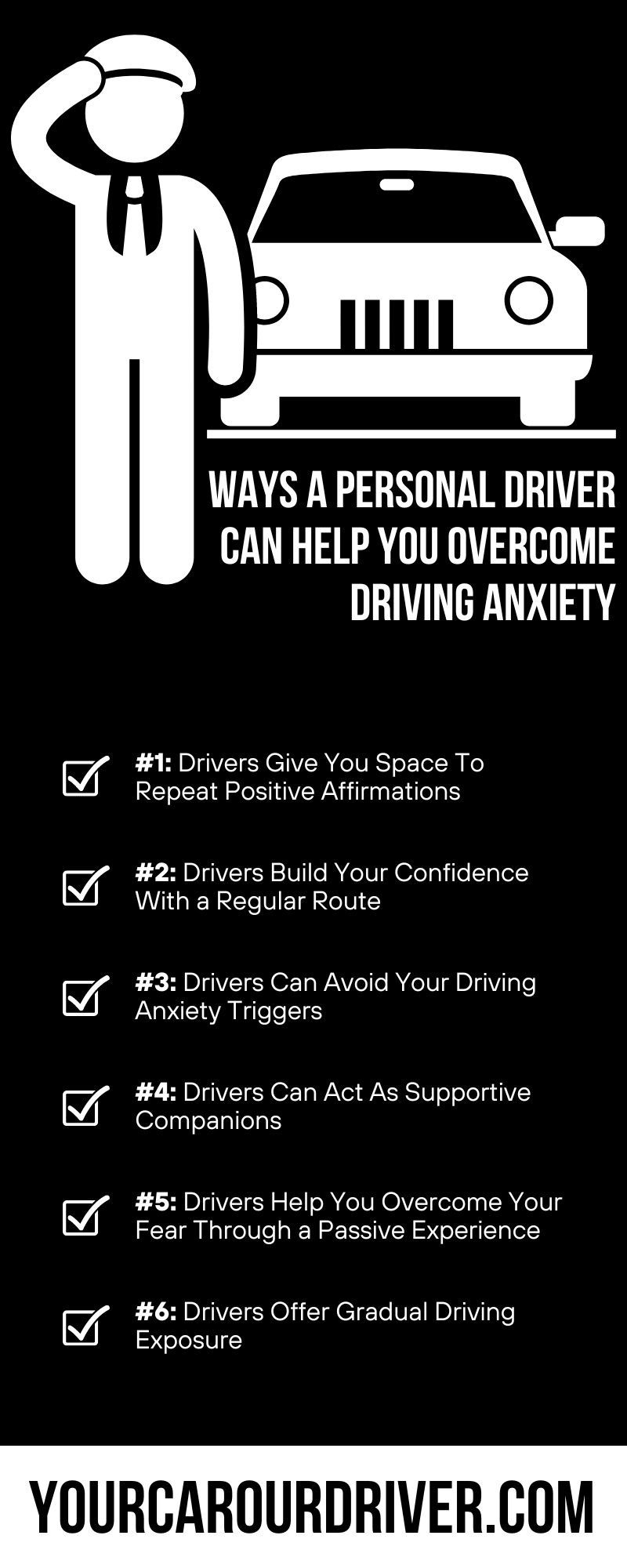 Ways a personal driver can help you overcome driving anxiety