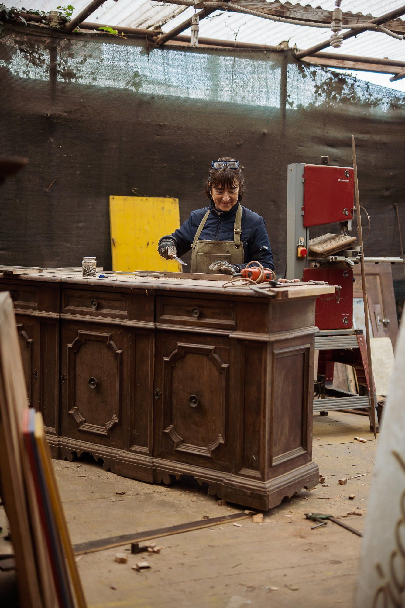 restauratrice del negozio