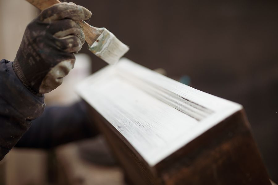 restauro cassetto in legno